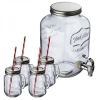 Set drink dispenser and glasses ACAPULCO