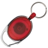 Keyring with carabiner and retractable cord EMPLOYEE