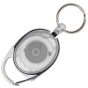 Keyring with carabiner and retractable cord EMPLOYEE