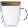 Glass mug with lid 350ml GERTHE