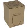 Stainless steel mug with wooden look BRIGHTON 380 ml