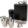 Set flask 266 ml shot glasses 30 ml and funnel TAHAT Schwarzwolf