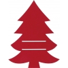 Cutlery pad in Christmas tree shape DUFFEL