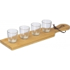 Set of 4 shot glasses 30 ml with stand KUFSTEIN