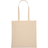 Organic cotton bag with long handles 220 g/m2 HONG KONG